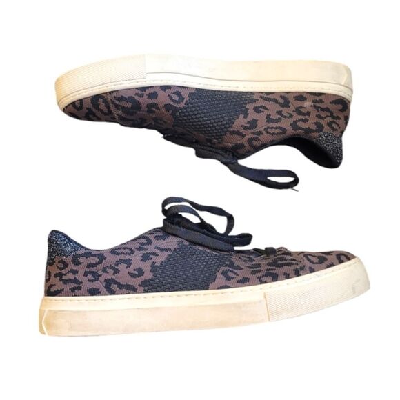 Greats Brooklyn Royale Knit Leopard Print Sneakers - Picture 2 of 7